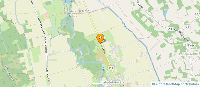 localisation de l'entreprise MONSIEUR MARIE THERESE LE BOLZER  LABATUT-RIVIERE