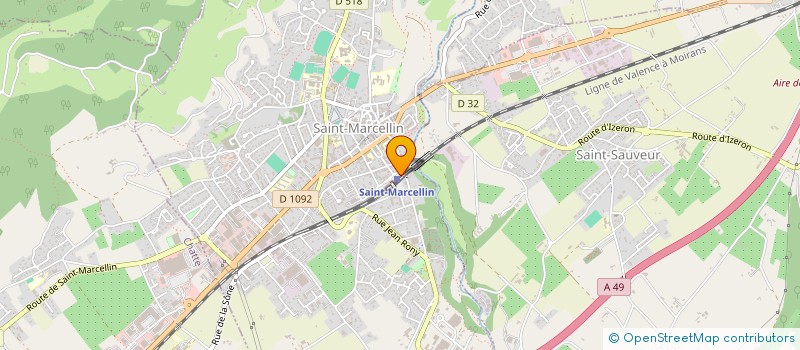 localisation de l'entreprise MONSIEUR MARIEN COUTAZ REPLAND  SAINT-MARCELLIN