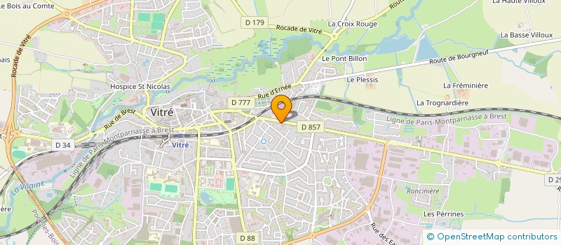 localisation de l'entreprise MONSIEUR MARIN BECAN  VITRE