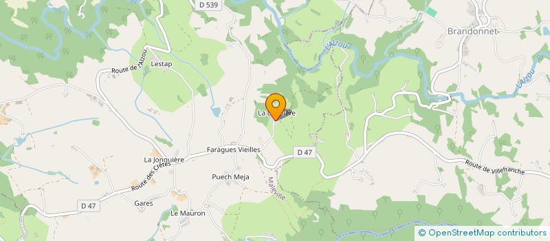 localisation de l'entreprise MONSIEUR MARIN BERTUOL  MALEVILLE