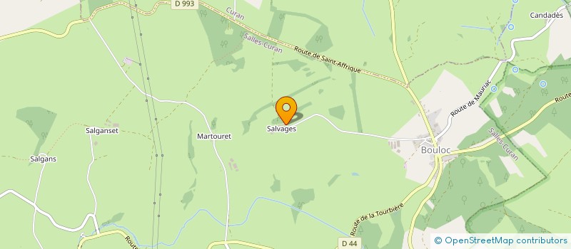 localisation de l'entreprise MONSIEUR MARIN CARRIERE  SALLES-CURAN