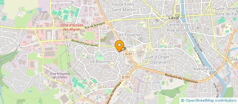 localisation de l'entreprise MONSIEUR MARIN CHERRUAULT à LAVAL