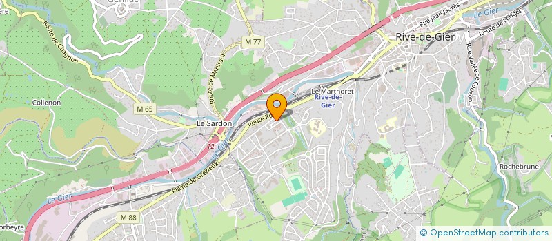 localisation de l'entreprise MONSIEUR MARIN CLAMOUZE  RIVE-DE-GIER