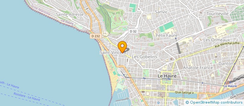 localisation de l'entreprise MONSIEUR MARIN DAVID à LE HAVRE