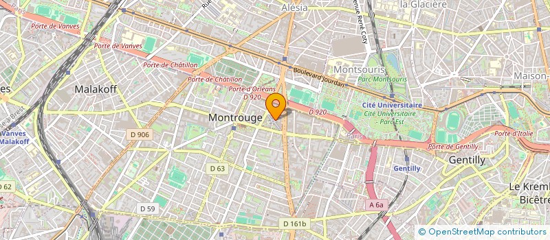 localisation de l'entreprise MONSIEUR MARIN DEPELLEY  MONTROUGE