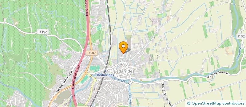 localisation de l'entreprise MONSIEUR MARIN GURAMARE  BEDARRIDES