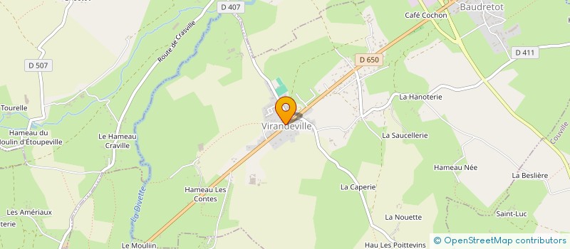 localisation de l'entreprise MONSIEUR MARIN HAMEL à VIRANDEVILLE
