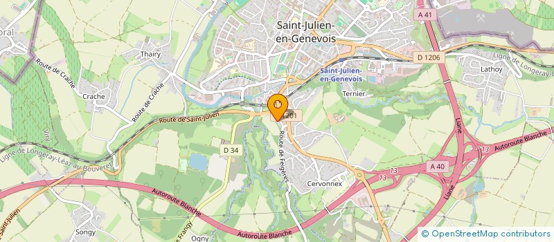 localisation de l'entreprise MONSIEUR MARIN MARINOU  SAINT-JULIEN-EN-GENEVOIS