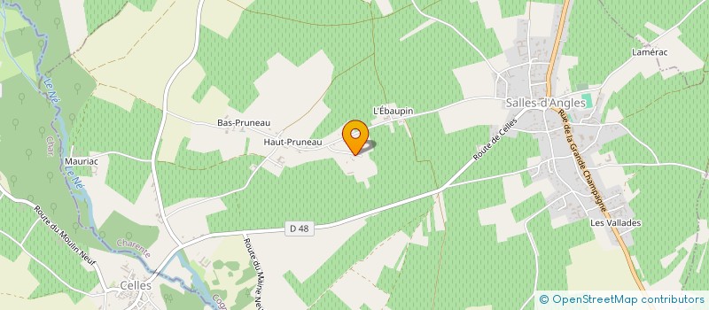 localisation de l'entreprise MONSIEUR MARIN MONNIER  SALLES-D'ANGLES