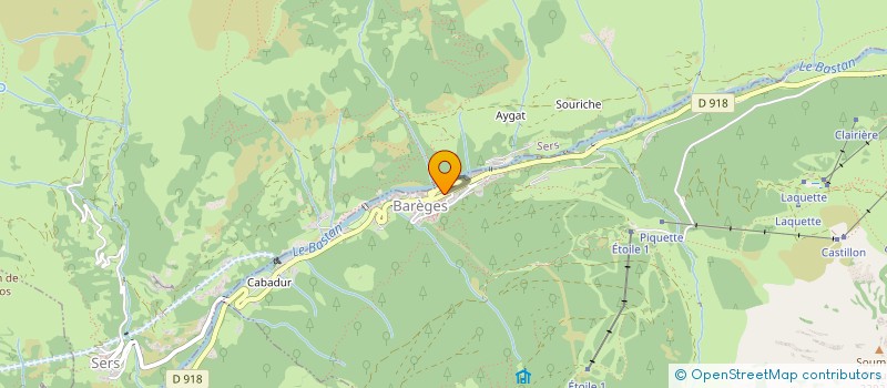 localisation de l'entreprise MONSIEUR MARIN MOTTAIS  BAREGES