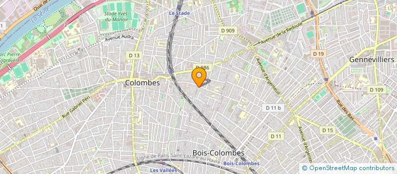 localisation de l'entreprise MONSIEUR MARIN PETELLE à COLOMBES