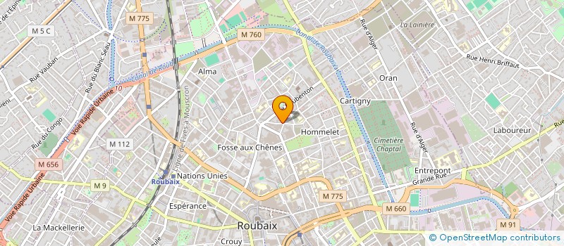 localisation de l'entreprise MONSIEUR MARIN-SAMIR MOLDOVAN  ROUBAIX