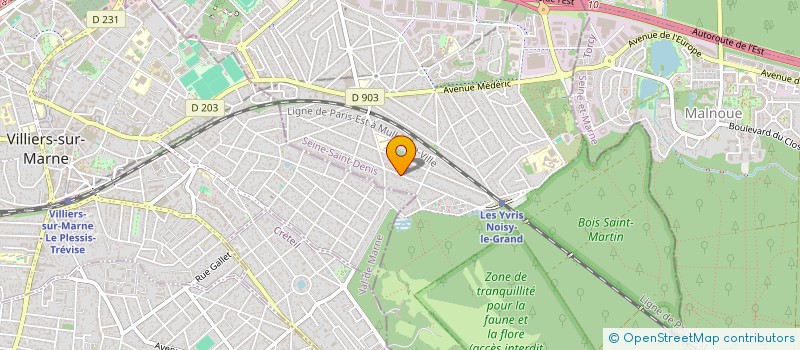 localisation de l'entreprise MONSIEUR MARIN TRESTIAN  NOISY-LE-GRAND