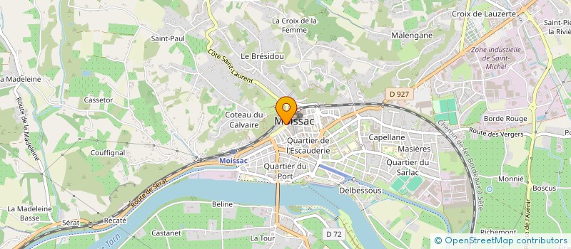 localisation de l'entreprise MONSIEUR MARINA BKHAIT  MOISSAC