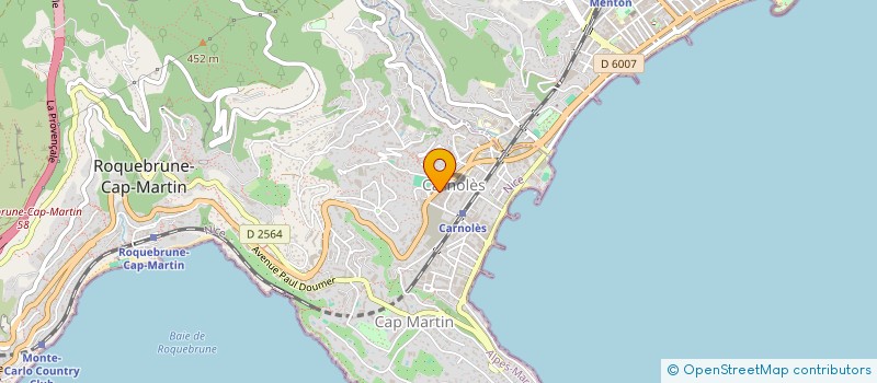 localisation de l'entreprise MONSIEUR MARINO BACCONI à ROQUEBRUNE-CAP-MARTIN