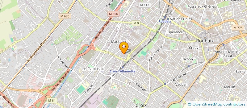 localisation de l'entreprise MONSIEUR MARINO BECCARI  CROIX