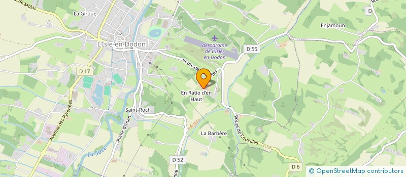 localisation de l'entreprise MONSIEUR MARINO SANTALUCIA  L'ISLE-EN-DODON