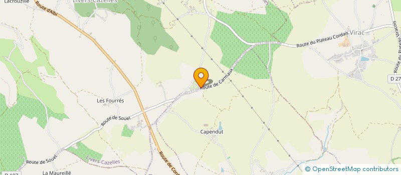 localisation de l'entreprise MONSIEUR MARINUS VAN DER SANDEN  LIVERS-CAZELLES