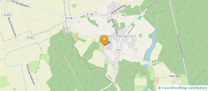 localisation de l'entreprise MONSIEUR MARIO ADOLPHE  NEUBLANS-ABERGEMENT