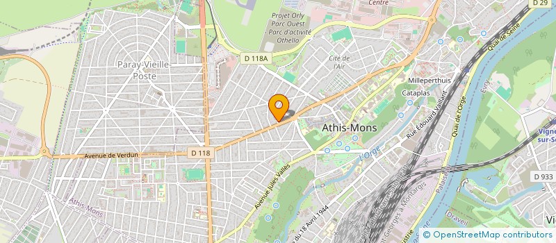 localisation de l'entreprise MONSIEUR MARIO ALDORADIN à ATHIS-MONS