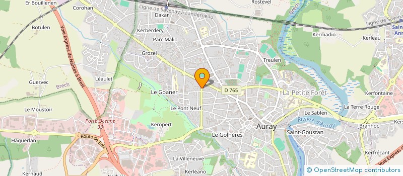 localisation de l'entreprise MONSIEUR MARIO ANNIC à AURAY