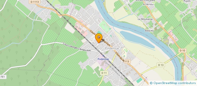 localisation de l'entreprise MONSIEUR MARIO AOUTCHEME  PODENSAC