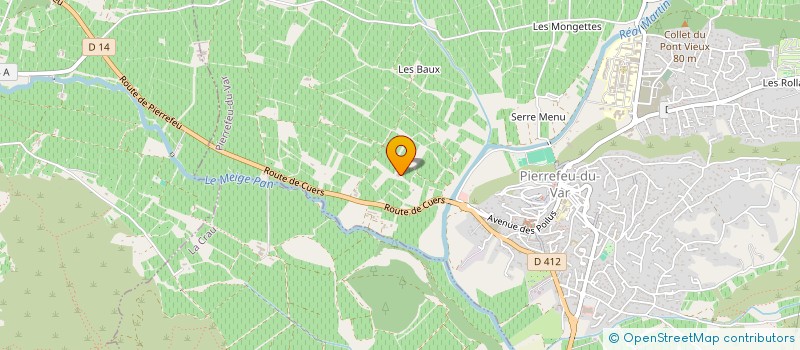 localisation de l'entreprise MONSIEUR MARIO ARISI  PIERREFEU-DU-VAR