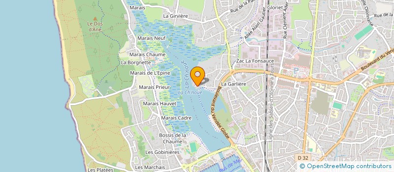 localisation de l'entreprise MONSIEUR MARIO ARNAUD  LES SABLES D'OLONNE