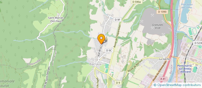 localisation de l'entreprise MONSIEUR MARIO BARONE  BARRAUX