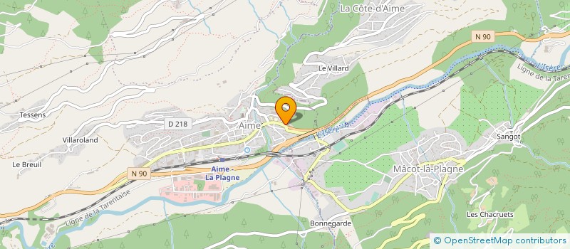 localisation de l'entreprise MONSIEUR MARIO BARRECA à AIME-LA-PLAGNE