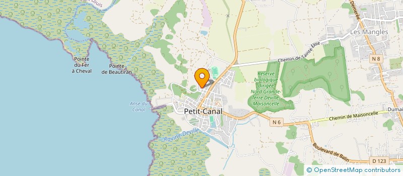 localisation de l'entreprise MONSIEUR MARIO BELIA à PETIT-CANAL