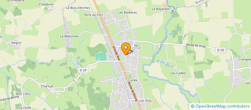 localisation de l'entreprise MONSIEUR MARIO BRANDAO DA COSTA  ATTIGNAT