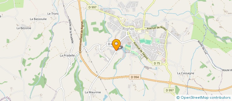 localisation de l'entreprise MONSIEUR MARIO BRU  RIGNAC