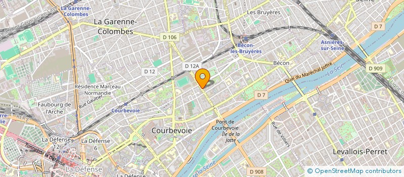 localisation de l'entreprise MONSIEUR MARIO CARVALHO à COURBEVOIE