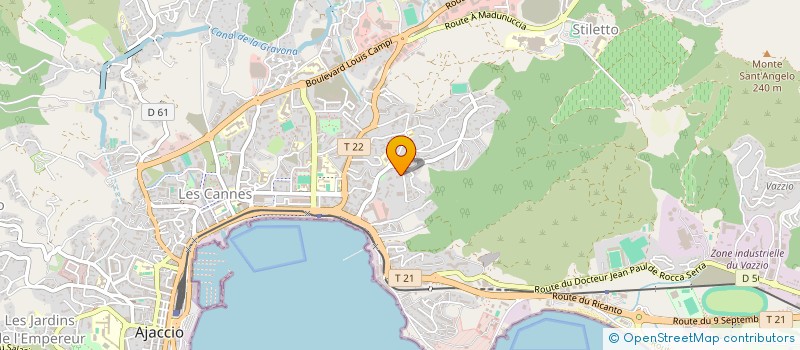 localisation de l'entreprise MONSIEUR MARIO CHIRIGONI à AJACCIO