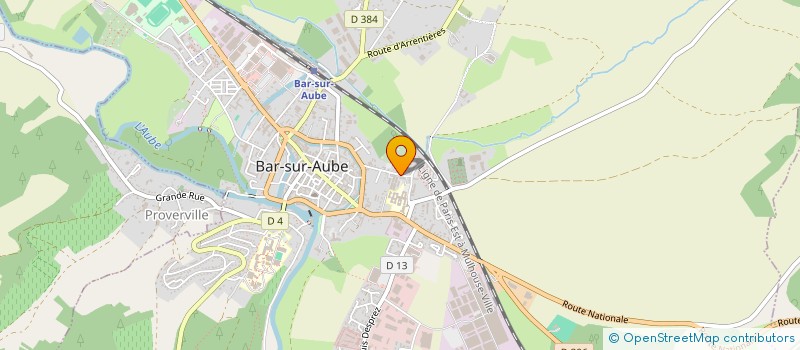 localisation de l'entreprise MONSIEUR MARIO COUVREUX à BAR-SUR-AUBE