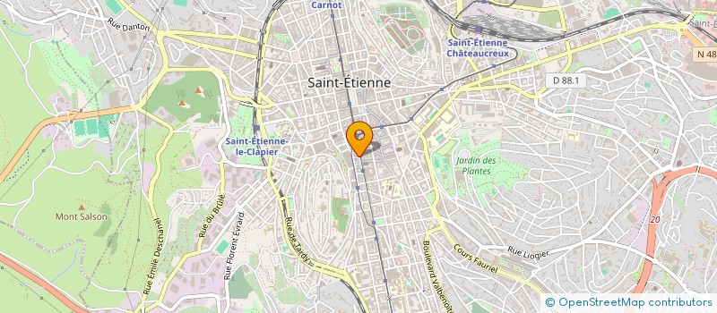 localisation de l'entreprise MONSIEUR MARIO D'ANGELO  SAINT-ETIENNE