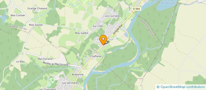 localisation de l'entreprise MONSIEUR MARIO DA COSTA GUERREIRO  VILLETTE-SUR-AIN