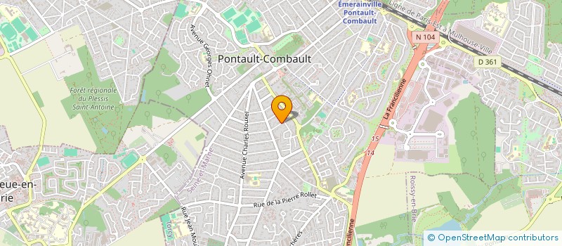 localisation de l'entreprise MONSIEUR MARIO DA COSTA VILAS BOAS à PONTAULT-COMBAULT
