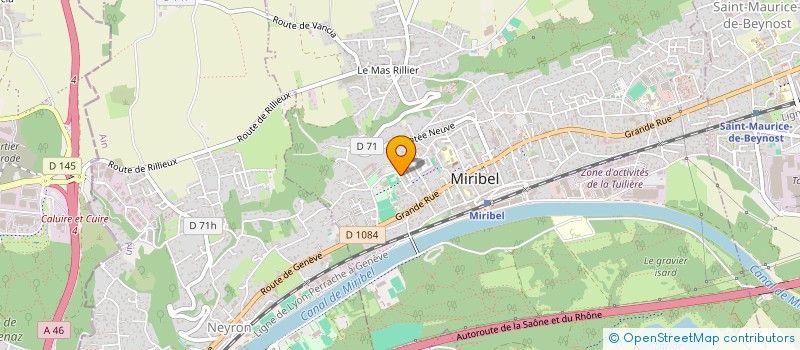 localisation de l'entreprise MONSIEUR MARIO DA SILVA à MIRIBEL