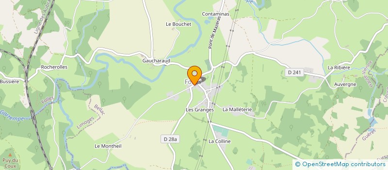 localisation de l'entreprise MONSIEUR MARIO DE MATOS à BESSINES SUR GARTEMPE