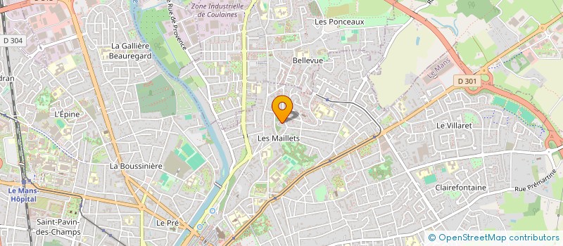 localisation de l'entreprise MONSIEUR MARIO DEFOURNEAU  LE MANS