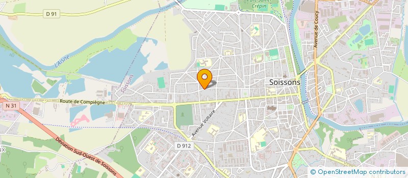 localisation de l'entreprise MONSIEUR MARIO DELFINO à SOISSONS