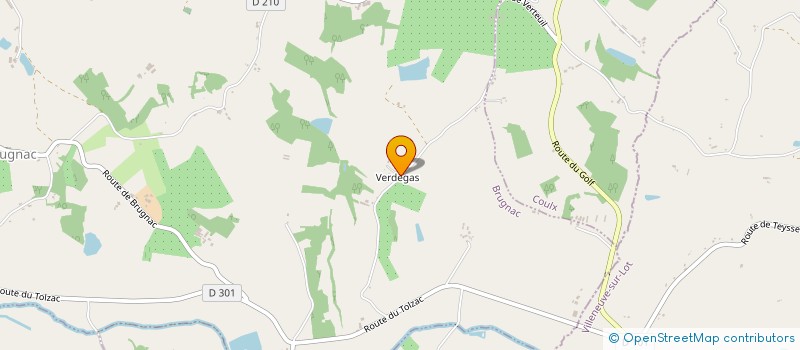 localisation de l'entreprise MONSIEUR MARIO DIAS COUTINHO  BRUGNAC