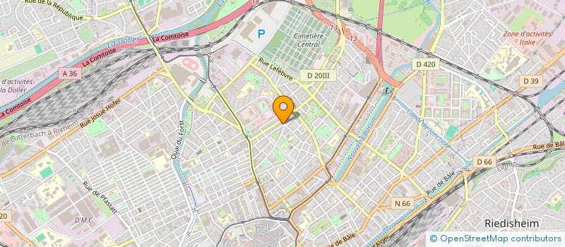 localisation de l'entreprise MONSIEUR MARIO EMILIO ESPINOSA HERNANDEZ  MULHOUSE