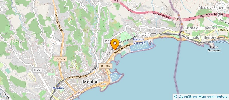 localisation de l'entreprise MONSIEUR MARIO FRUGGERI à MENTON