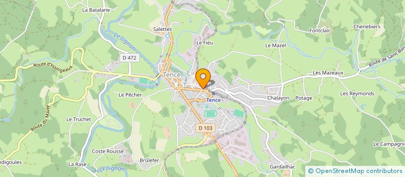 localisation de l'entreprise MONSIEUR MARIO GANZ  TENCE