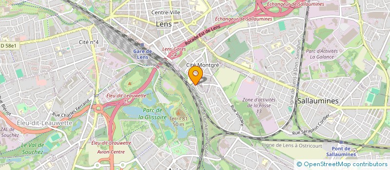 localisation de l'entreprise MONSIEUR MARIO GODICHE  LENS