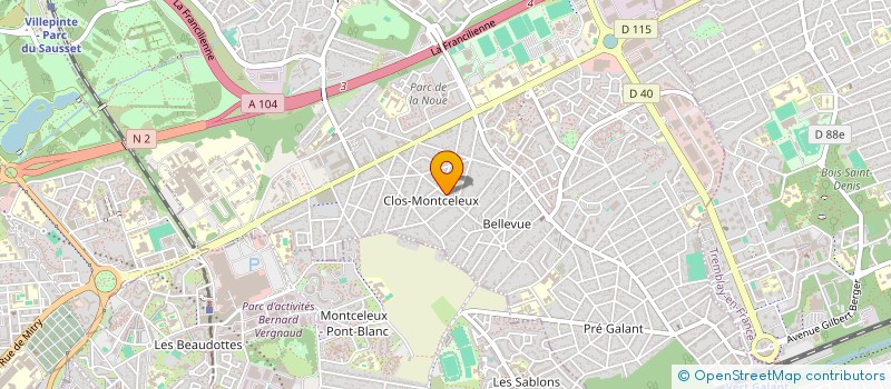 localisation de l'entreprise MONSIEUR MARIO GONCALVES DOS SANTOS à VILLEPINTE