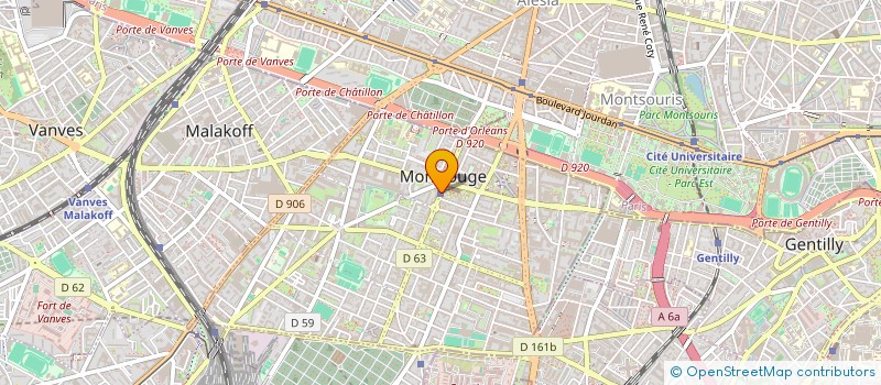 localisation de l'entreprise MONSIEUR MARIO GUALANDI  MONTROUGE